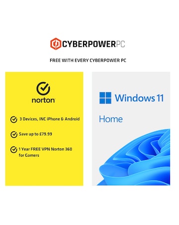 CyberPowerPC Eurus AMD Ryzen 5 5600G, 8GB RAM, 500GB NVMe SSD Gaming Bundle