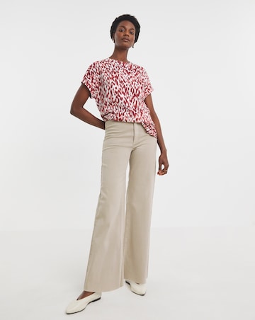 Pure Cotton 2 Pack Short Sleeve Curved Hem Longline top