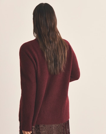 Simply Be Cosy Yarn Wine Pink Tie Front Bow Cardigan