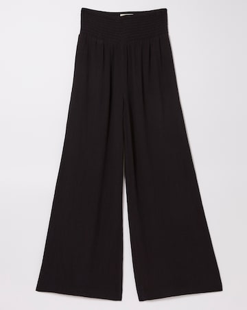 Fatface Shirred Wide Leg Palazzo