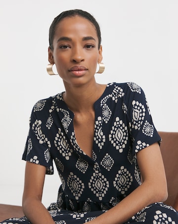 Notch Neck Maxi Dress