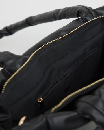 Black Soft Volume Padded Tote Bag