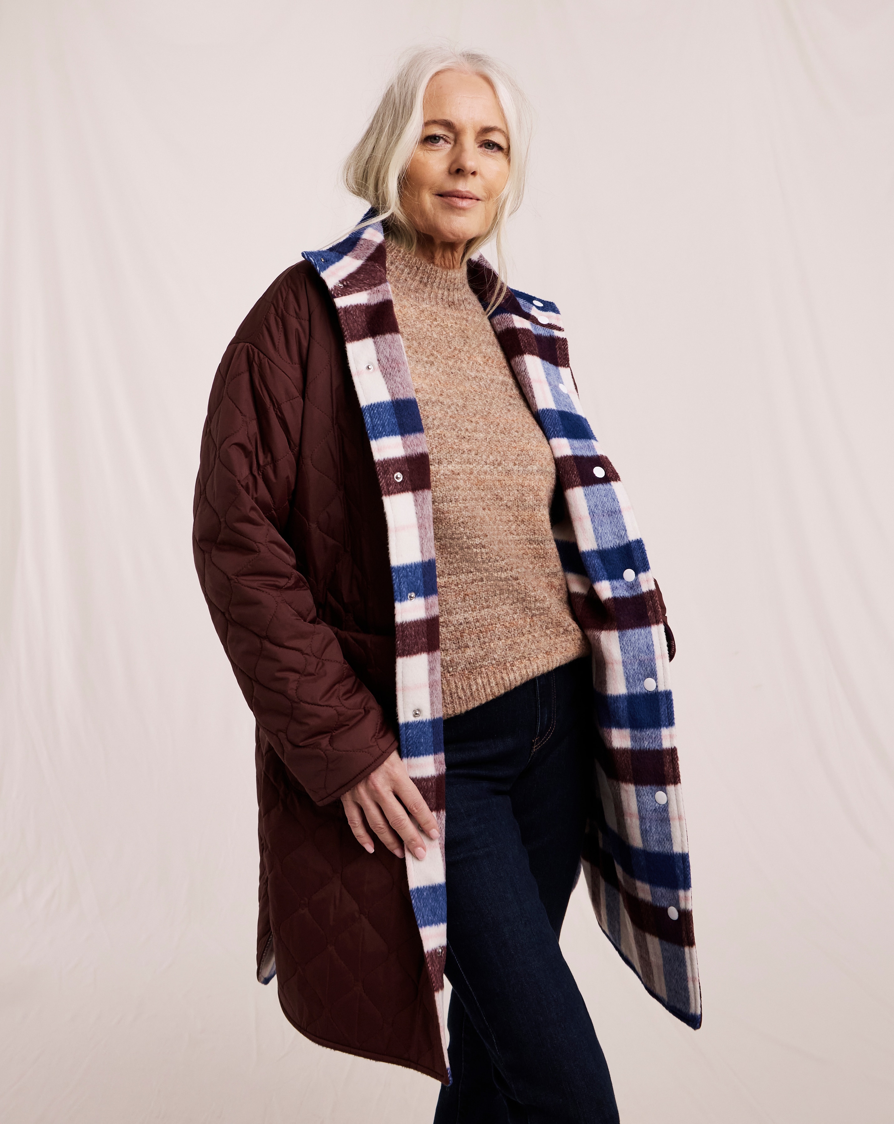 Julipa Reversible Check Coat | JD Williams