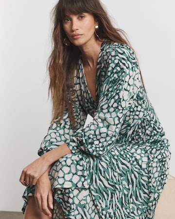 Joanna Hope Jersey Wrap Midi Dress