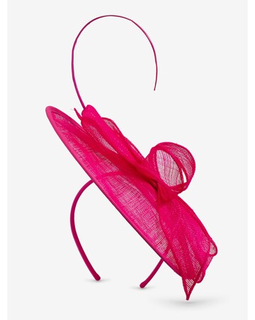 Jon Richard Fuchsia Woven Bow Fascinator