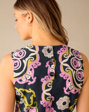 Ro&Zo Geo Print Tie Belt Dress