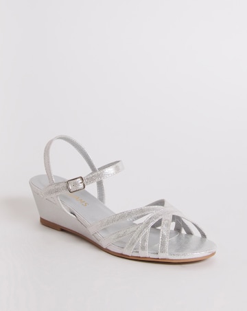 Peep Toe Wedge Occasion Sandal - Extra Wide Fit (EEE)