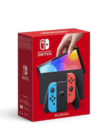Nintendo Switch OLED Console - Neon Red/ Neon Blue