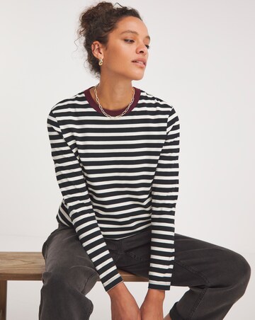 Stripe The Crew Neck Long Sleeve T-Shirt