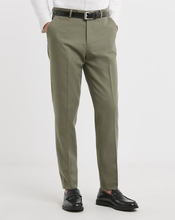 Regular Fit Linen Blend Trouser