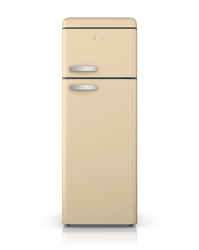 Swan SR11010CNE Retro 30/70 Top Mounted Fridge Freezer - Cream