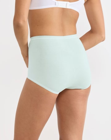 Sloggi (6 Pack) Cotton Basic Maxi Knickers Mint Multi