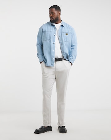 Heavyweight Crew Neck T-Shirt Long Length-White