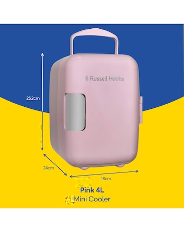 Russell Hobbs RH4CLR1001P Mini Cooler 4L - Pink