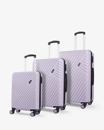 Rock Santiago 3pc Suitcase Set - Purple