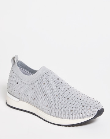 Cushion Walk Fly Knit Slip On Wide E Fit