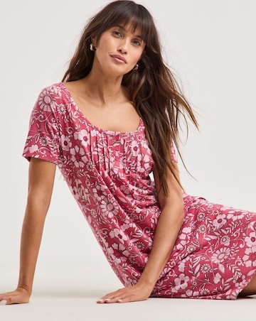 Julipa (2 Pack) Value Midi Nighties Floral Print