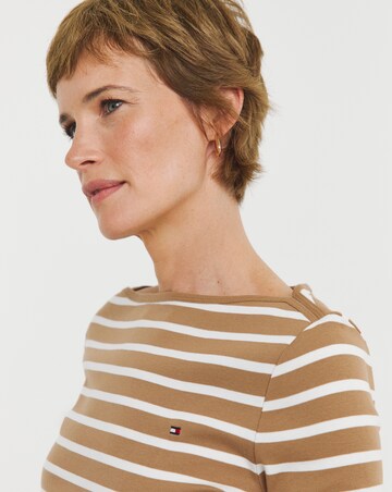 Tommy Hilfiger Three Quarter Sleeve Boat Neck