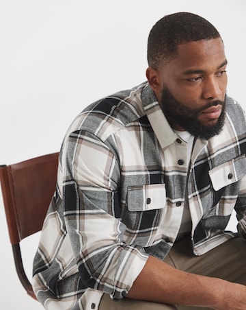 Jack & Jones Charge Checked Shirt - Cream
