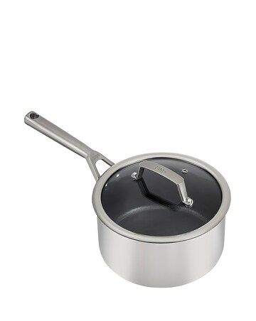 Ninja Foodi ZEROSTICK Stainless Steel 20cm Saucepan with Lid