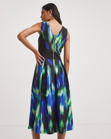 Joanna Hope Printed Scuba Prom Dress