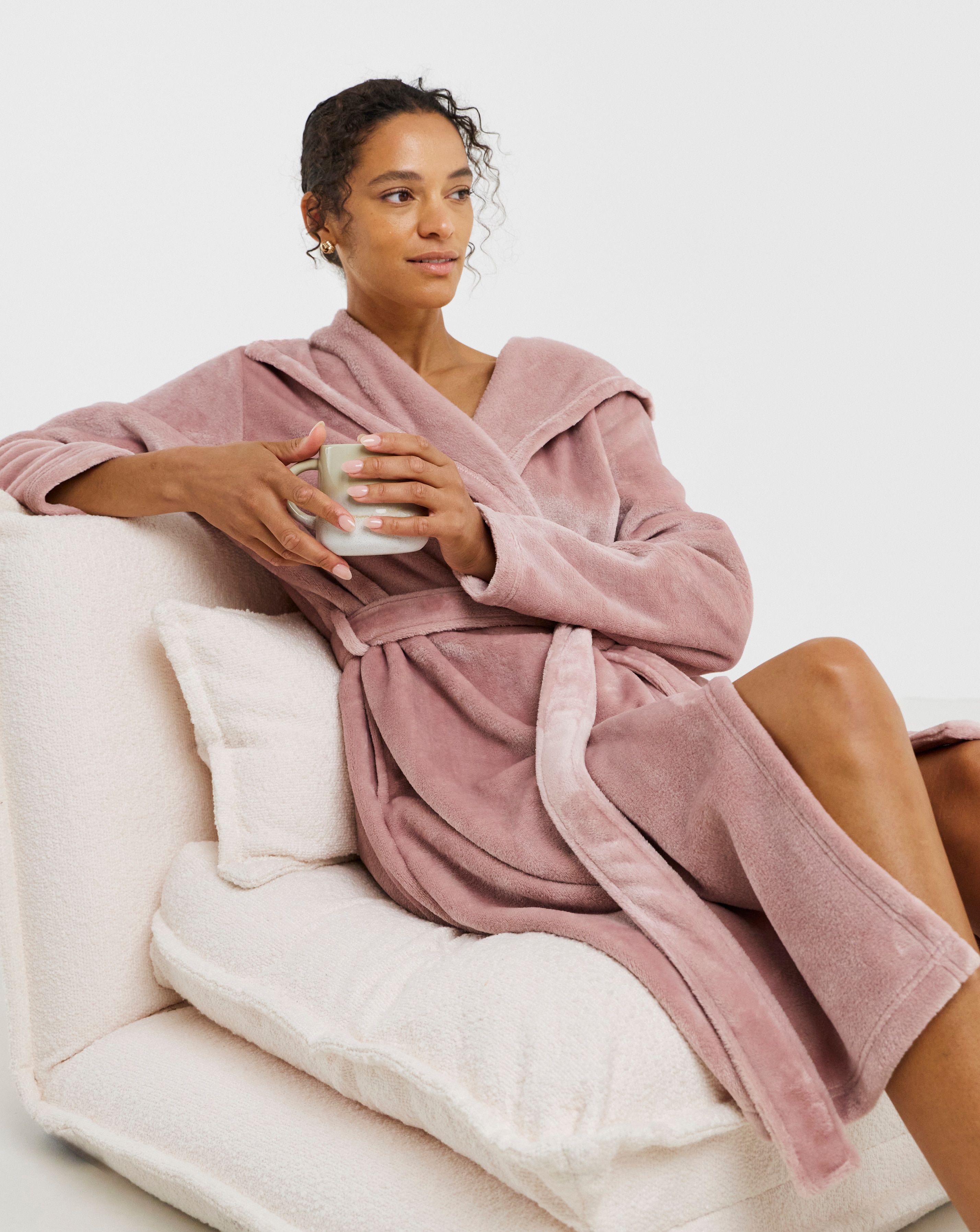 jd williams ladies dressing gowns Pretty Secrets Fleece Dressing Gown