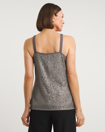 Grey Sequin Cami