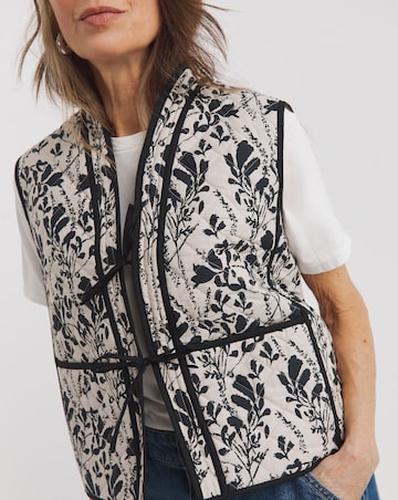 Pure Cotton Printed Quilt Gilet