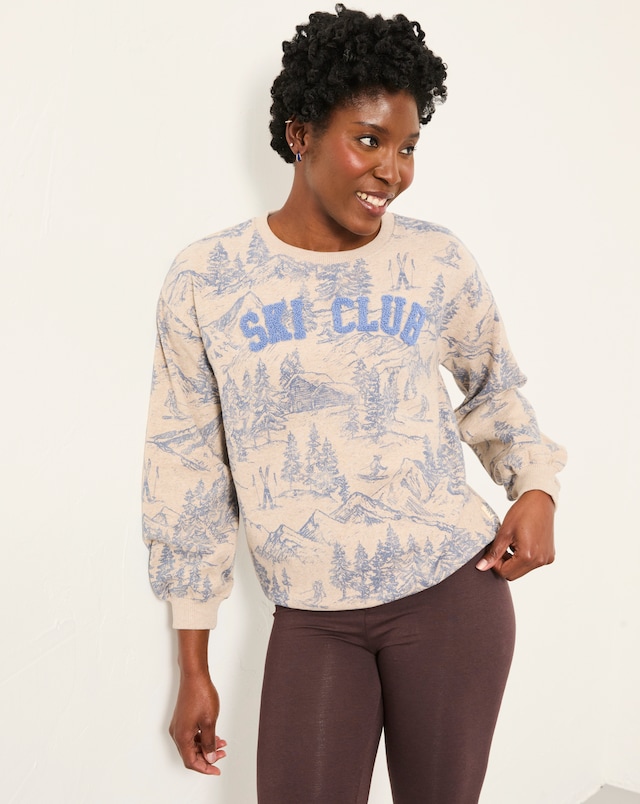 FatFace Ski Club Crew Sweat