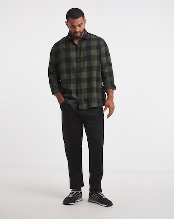 Jack & Jones Gingham Check Shirt - Green/Black