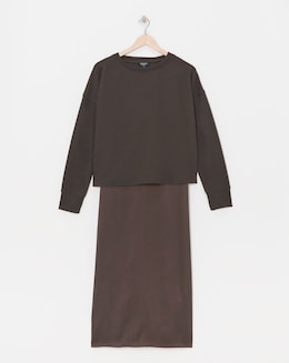 2 In 1 Slip Dress With Jumper