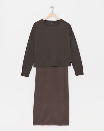 2 In 1 Slip Dress With Jumper