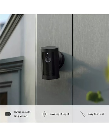 Ring Outdoor Camera Plus Battery - White