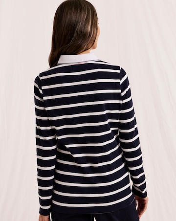 Julipa Ribbed Stripe Rugby Top