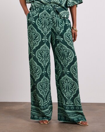 Joanna Hope Printed Wide Leg Trousers