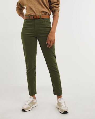 Khaki Slim Babycord Jeans