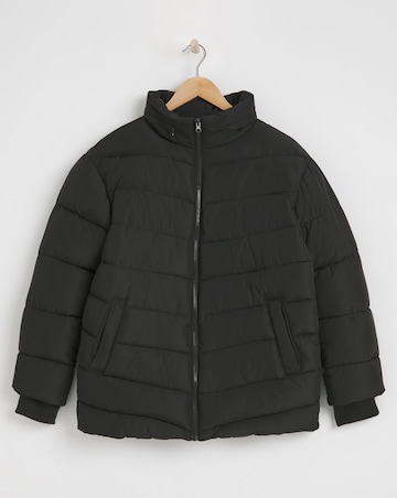 Charcoal Padded Puffer Coat