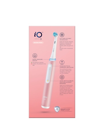 Oral-B iO3 Blush Pink Electric Toothbrush