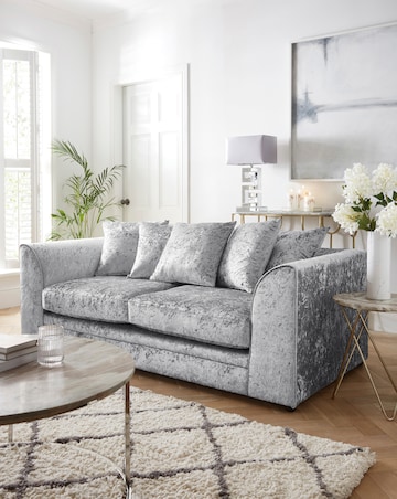 Chicago Crushed Velvet 3 Seater Sofa