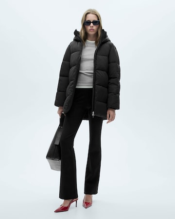 Mango Quilted Anorak Puffer with Hood