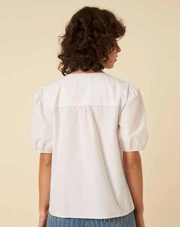 Nobody's Child Bernadetta Short Sleeve Blouse