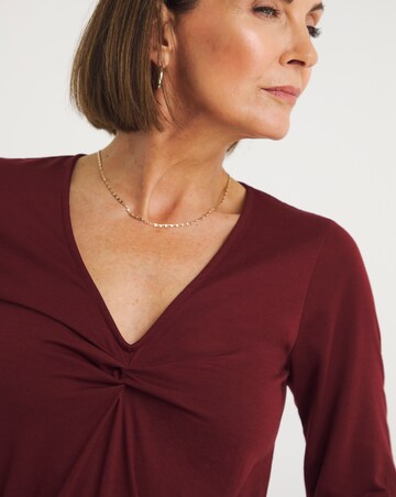 Twist Front Short Sleeve Top