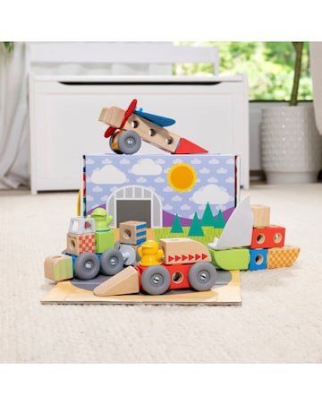 Melissa & Doug Blockables Vechiles Play Set