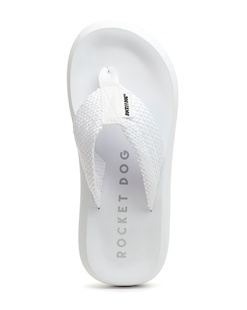Rocket Dog White Sunset Toe Post Sandals
