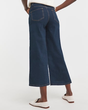 24/7 Indigo Wide Crop Jeans