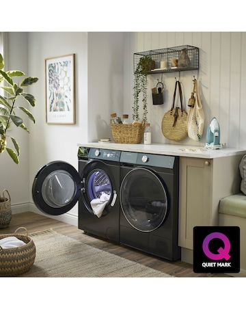 Hisense 7 Series WF7S1247BB AI Wifi-enabled 12kg 1400 spin Washing Machine Black