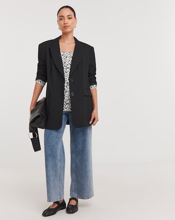 Animal Value Cotton Long Sleeve Square Neck Top