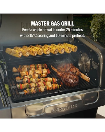 Ninja FlexFlame Outdoor Cooking System Barbecue PG301UK Black/ Silver