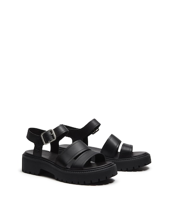 Timberland Stone Street Black Full Grain Sandals