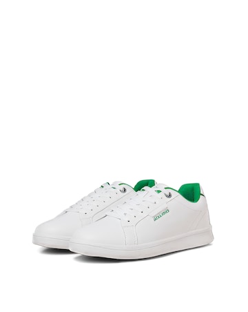 Jack & Jones Shane PU Trainer - White/Green